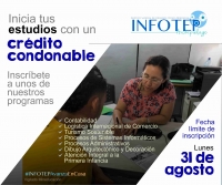 Abiertos cr&eacute;ditos condonables para iniciar estudios en Infotep  - infotep